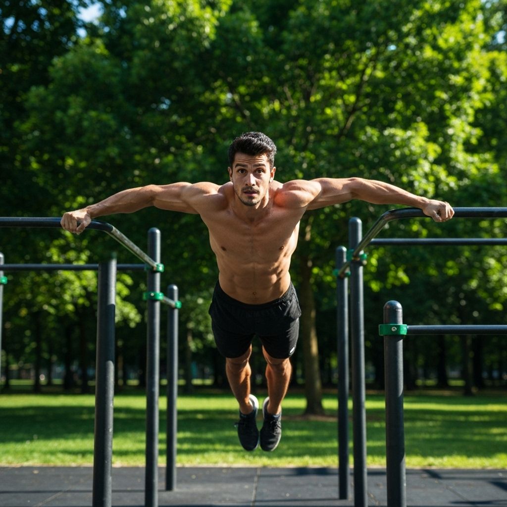 Calisthenics athlete performing planche